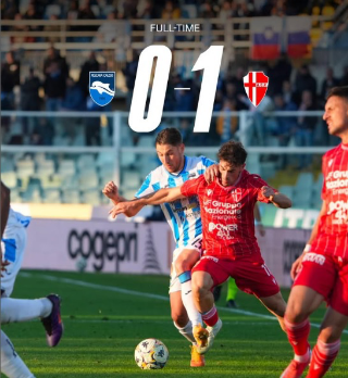 Calcio Serie B - Pescara-Padova finisce 0-1, abruzzesi penultimi